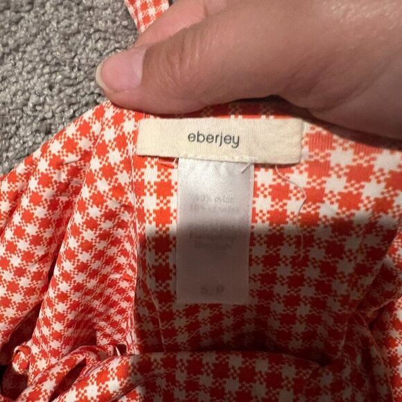 Eberjey Betty Noelle Tie Shoulders Swimsuit sz S Gingham  $169 - Picture 7 of 8